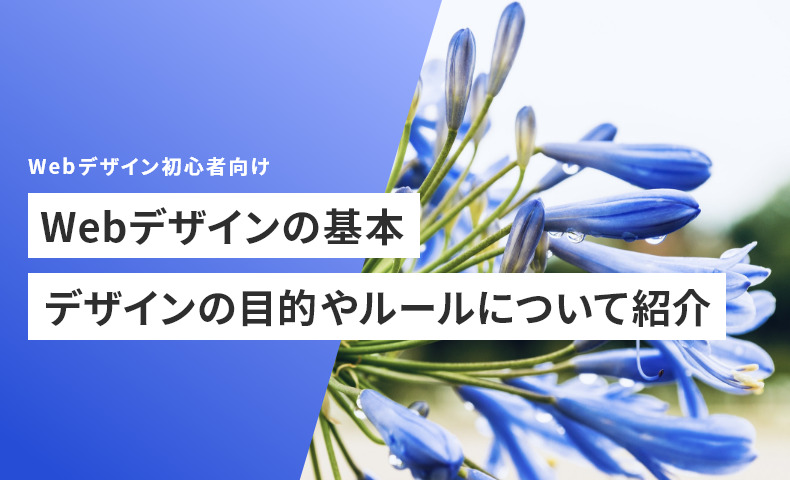 Webデザインの基本。デザインのルールや目的について紹介